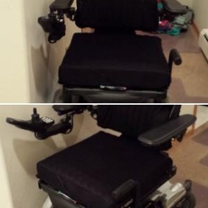 Backup wheelchair outfitted with new items
