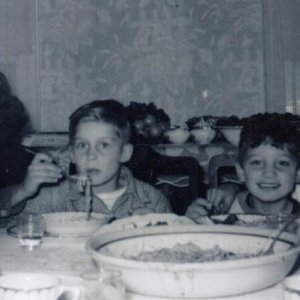 Dad as a young boy, he's the little one on the right