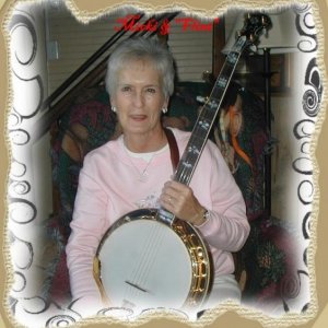 Mitzi and her banjo Flint"