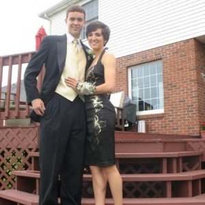 Evan and his date-prom2009