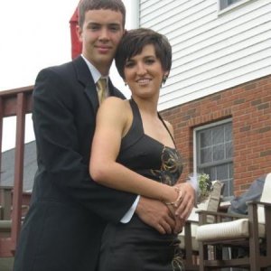 Evan and his date-prom2009