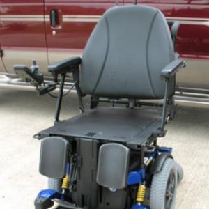 newwheelchair Notice how close the foot rest are and how there is no side leg support.