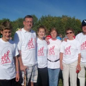 Family at the ALS walk in Syracuse