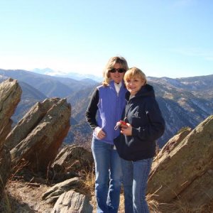With my sister Beth this past January after my first diagnosis.  It's a glorious spot