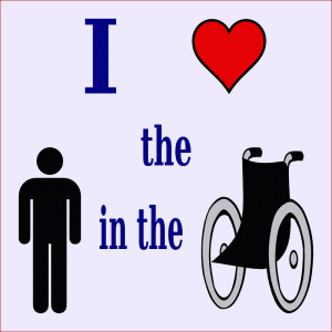 i love the man in the wheelchair
