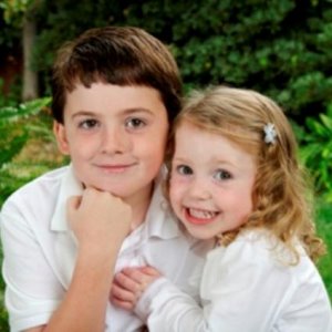 Ryan and Zoe in 2007 (ages 6 and 2)
