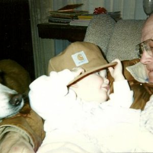Lauren and Dad March 96