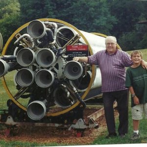 Dad and Travis, Jackson Space Museum - Sept 2002
