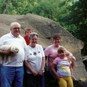 Dad, Mom, Travis, Lauren, me - Gettysburg
May 2002