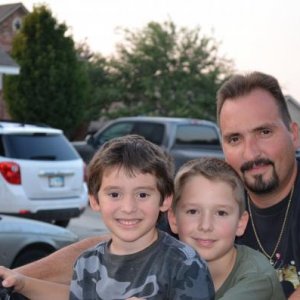 My husband with our 2 oldest boys.