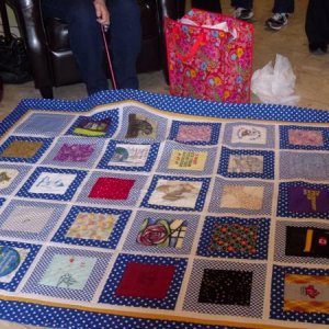 A giant hug if a quilt