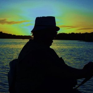 In the shadow of the sun, my dad will be.  With every ripple and every wave, every cast and every reel, fish will be.