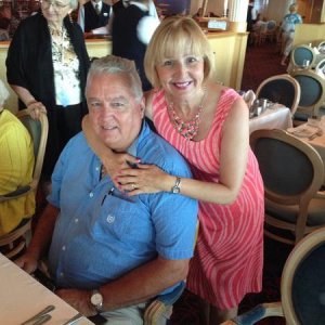 Peter and I on a cruise with my parents, July 2014.