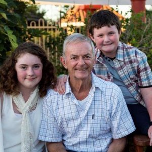 My darlings with my Father in law. Sadly Peter has Alzheimer's. We've had a lot to deal with this last year. I tell the kids that Poppy is still in th